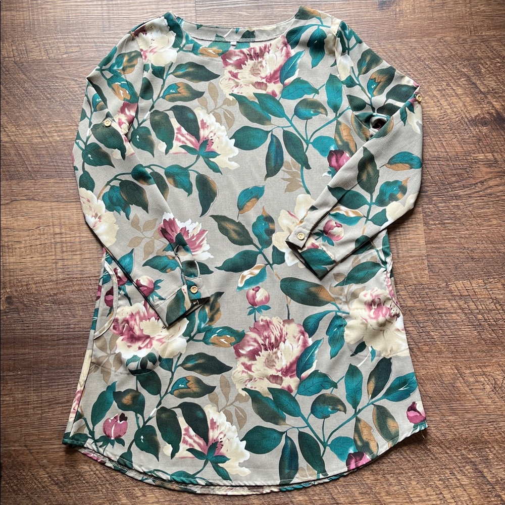 Floral Long Sleeve Dress